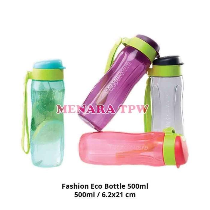 [ BARANG ASLI 100% ] TUPPERWARE ECER 1pc Fashion Eco Bottle 500ml Botol Air Minum new TERMURAH