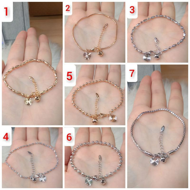 Gelang Rantai Titanium Wanita Anti Karat Ratna Collection - La Vienne