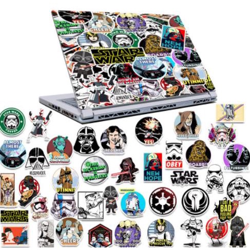 

(BISA COD) S10 STICKER 50 PCS STAR WARS DESIGN MURAH Kode 624