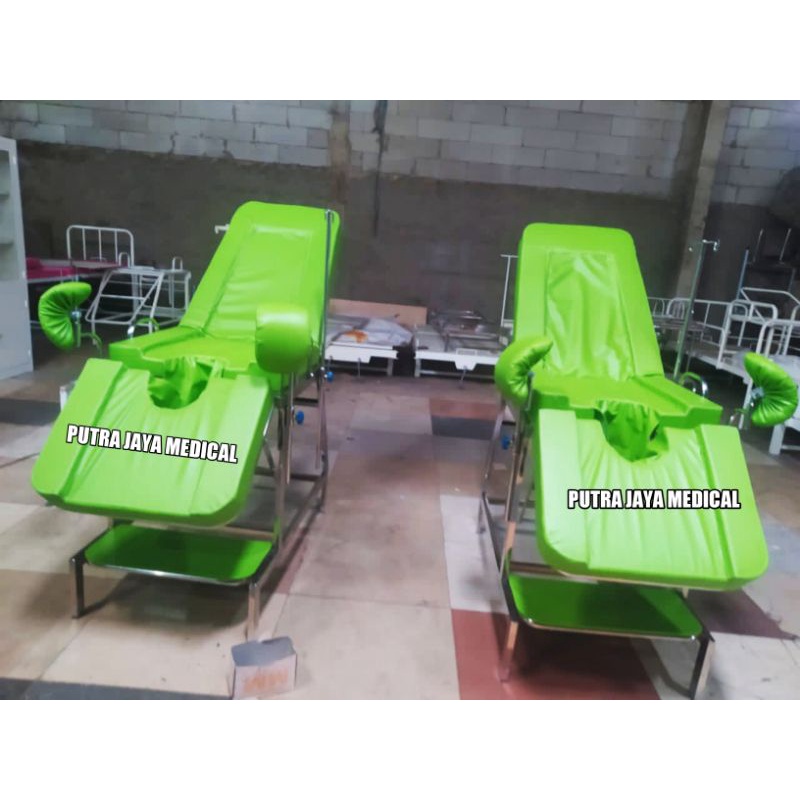 Bed obgyn / bed persalinan stainless / bed ginekologi / kursi obgyn