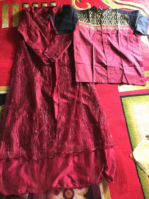 Kemeja Batik Pria Bordir Katun Prada Modern