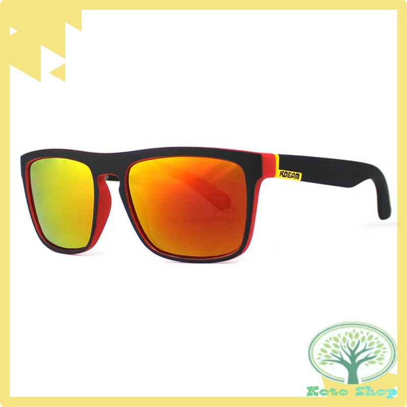 GS8 Kacamata Sunglasses Polarized KDEAM KD156 Black/Orange