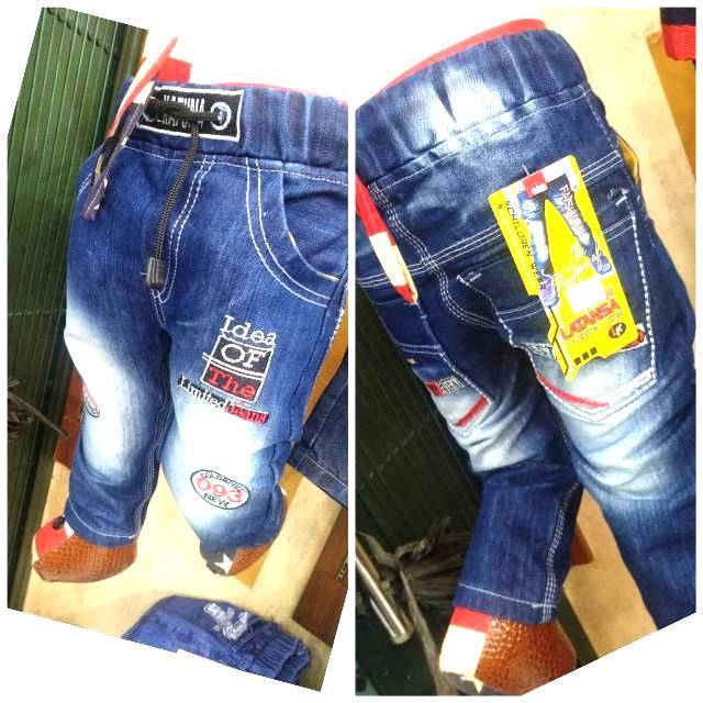 CELANA LEVIS PANJANG KOLOR TALI KUR ANAK UMUR 8bln-1-2-3-4-5 TAHUN