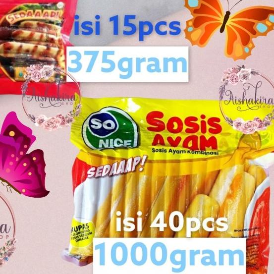 

✭ Sosis Ayam so nice - 375gram ۝