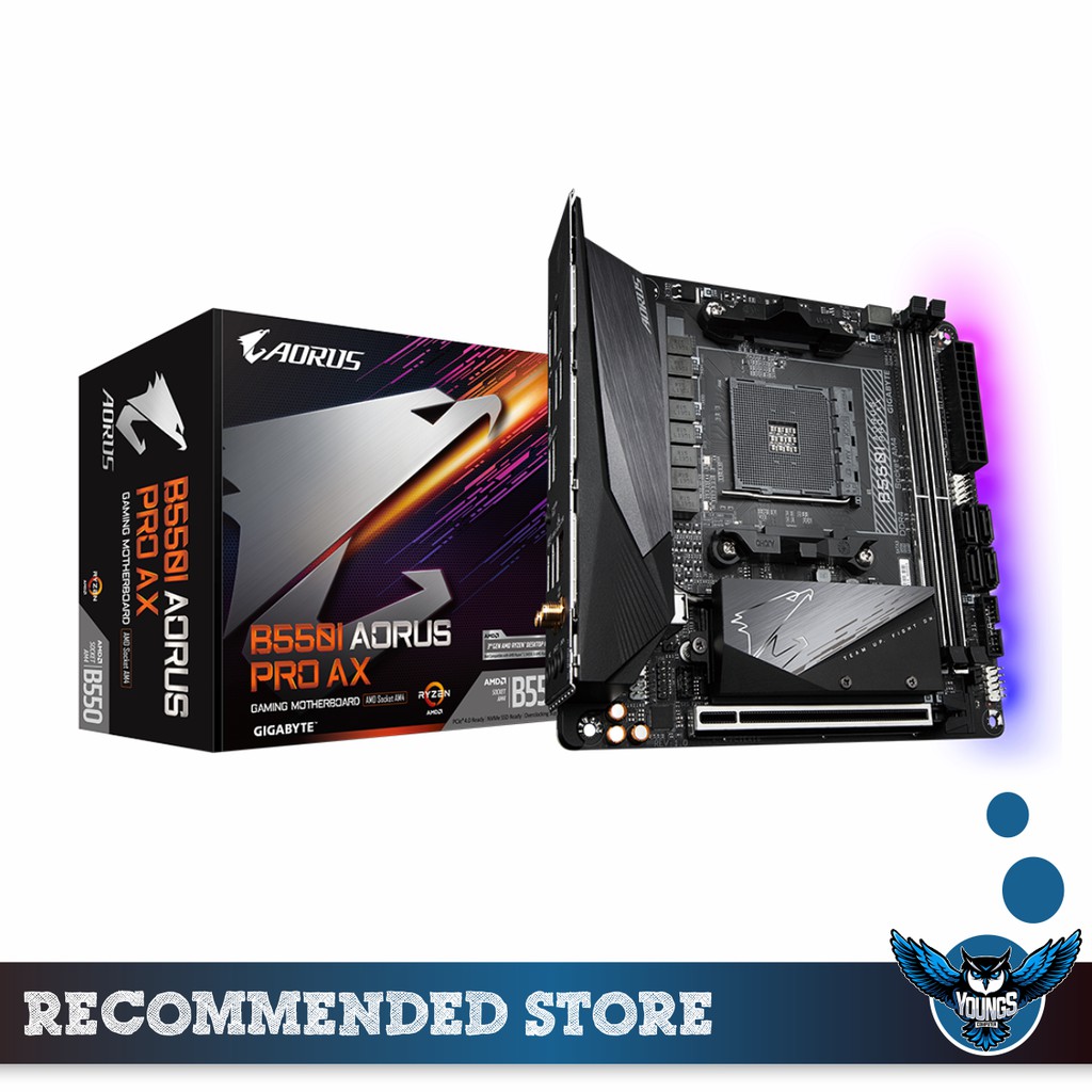 MOTHERBOARD AMD GIGABYTE B550I AORUS PRO AX Mini-ITX AM4 B550i