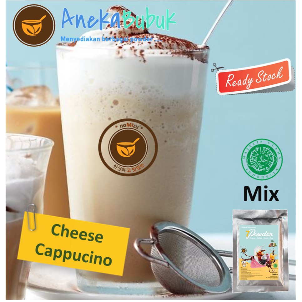 Jual Bubuk Minuman Cappucino Cheese Mix 1kg Serbuk Minuman Es Boba Rasa Kopi Capucino Cheese 6536