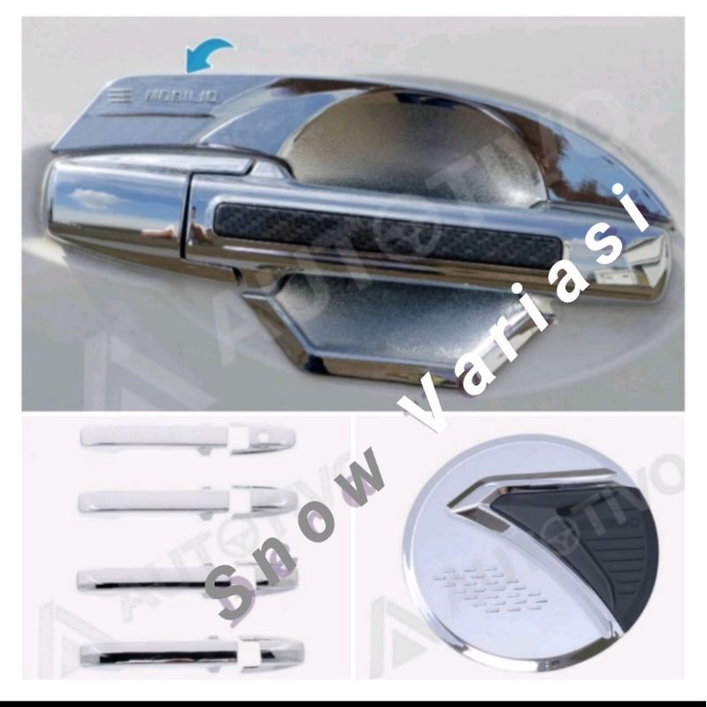 Paket Outer Cover Handle Tank Cover Mobilio Chrome JSL Honda Mobilio