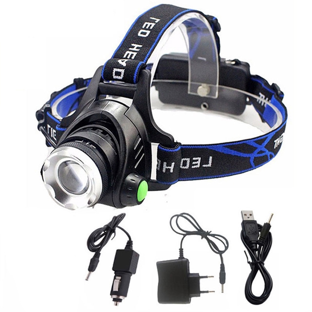 TaffLED High Power Headlamp LED Cree XML T6 + Charger - 568D - HTM