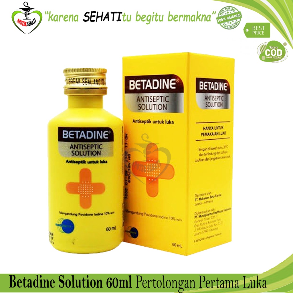 BETADINE SOLUTION 60ML ANTISEPTIC