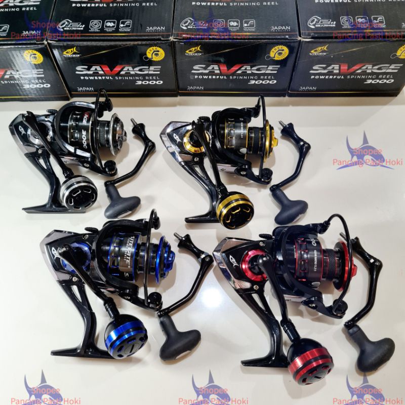 reel utecate savage 1000 2000 3000 POWER HANDLE FREE HANDLE