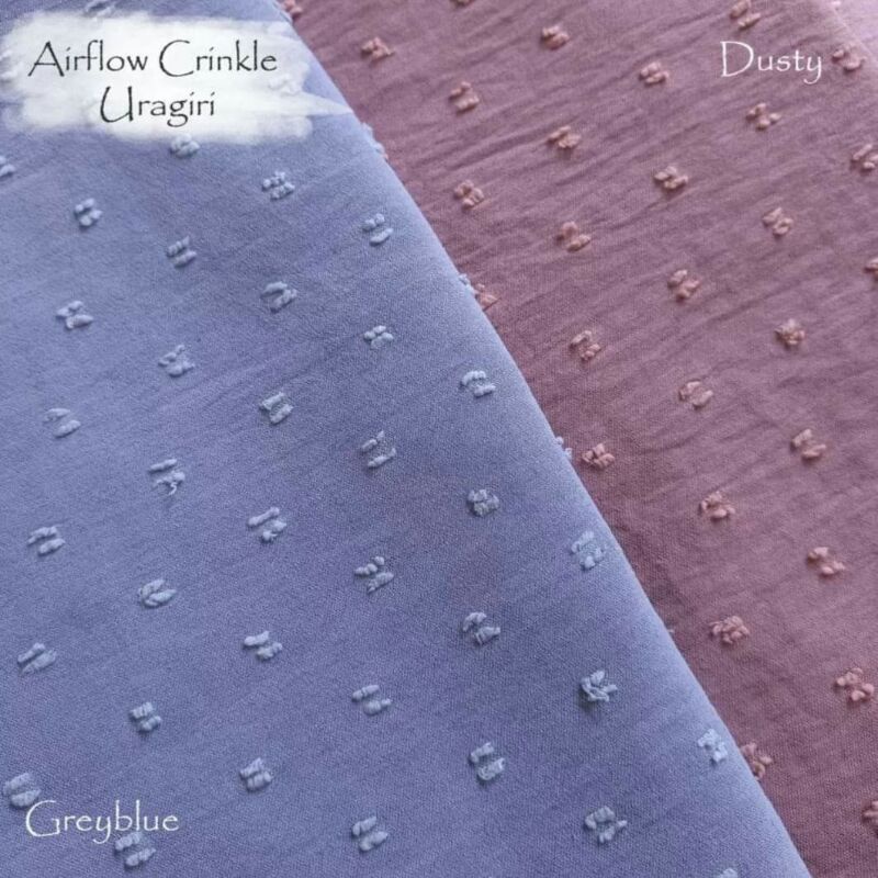 {ELDINA TEXTILE} KAIN MURAH / KAIN CRINKLE URAGIRI / URAGIRI ONE TONE / CRINKLE DOT / CRINKLE AIRFLO