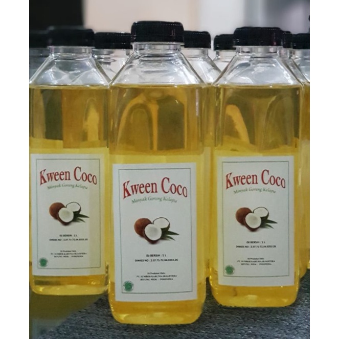minyak kelapa klentik murni goreng 1 liter kween coco