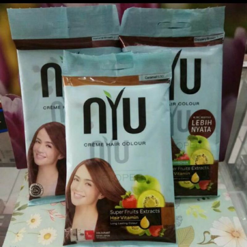 Jual Nyu Hair Color Sachet Nyu Pewarna Rambut Indonesia Shopee Indonesia