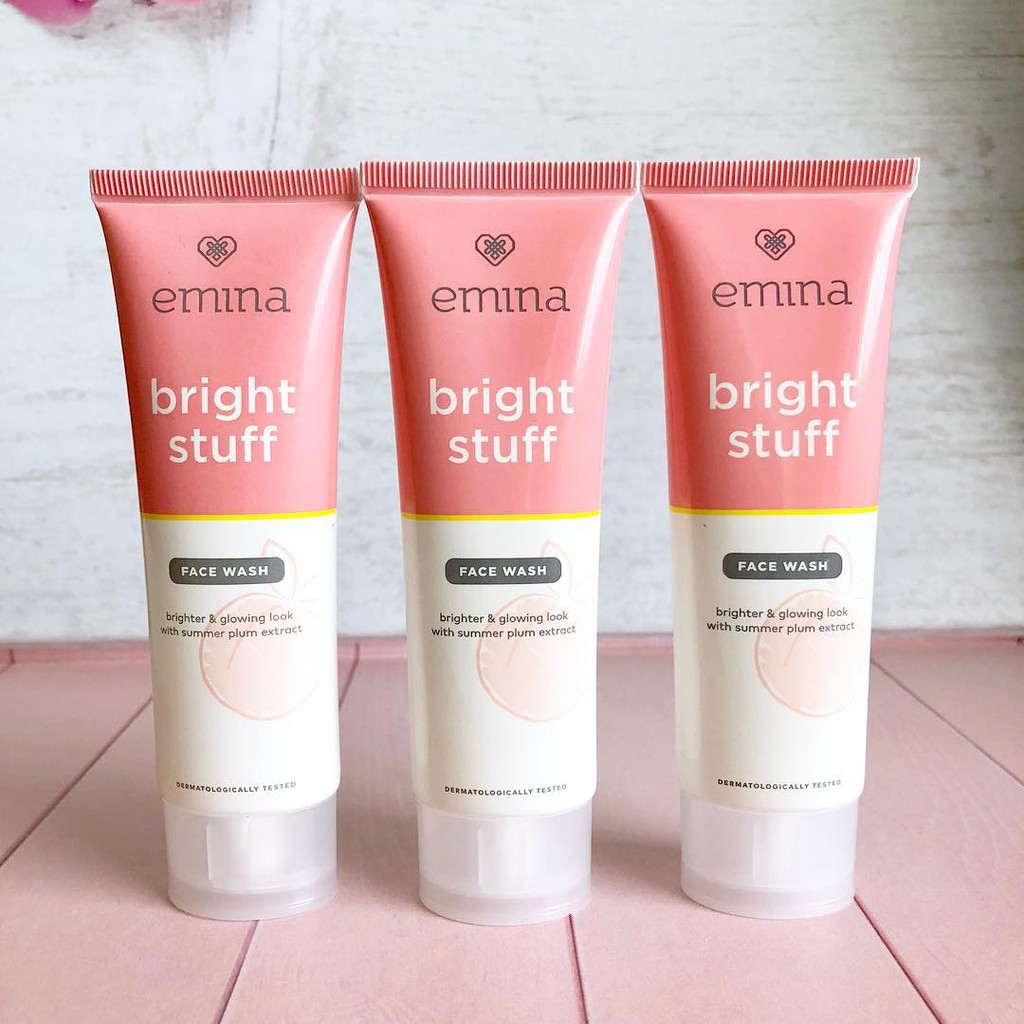 Emina Bright Stuff Face Wash Shopee Indonesia