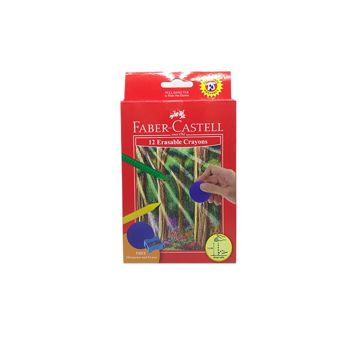 Tokotab - FABER CASTELL Crayon Erasable 12 Warna