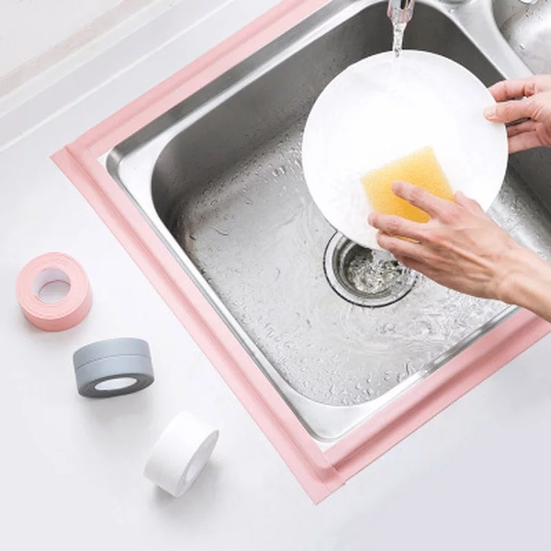 NA - SEAL TAPE ANTI JAMUR WASTAFEL SINK - PEREKAT DAPUR KAMAR MANDI