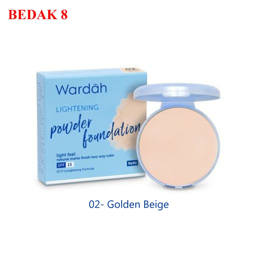 Wardah Refill Lightening Powder Foundation Light Feel/ Refill TWC