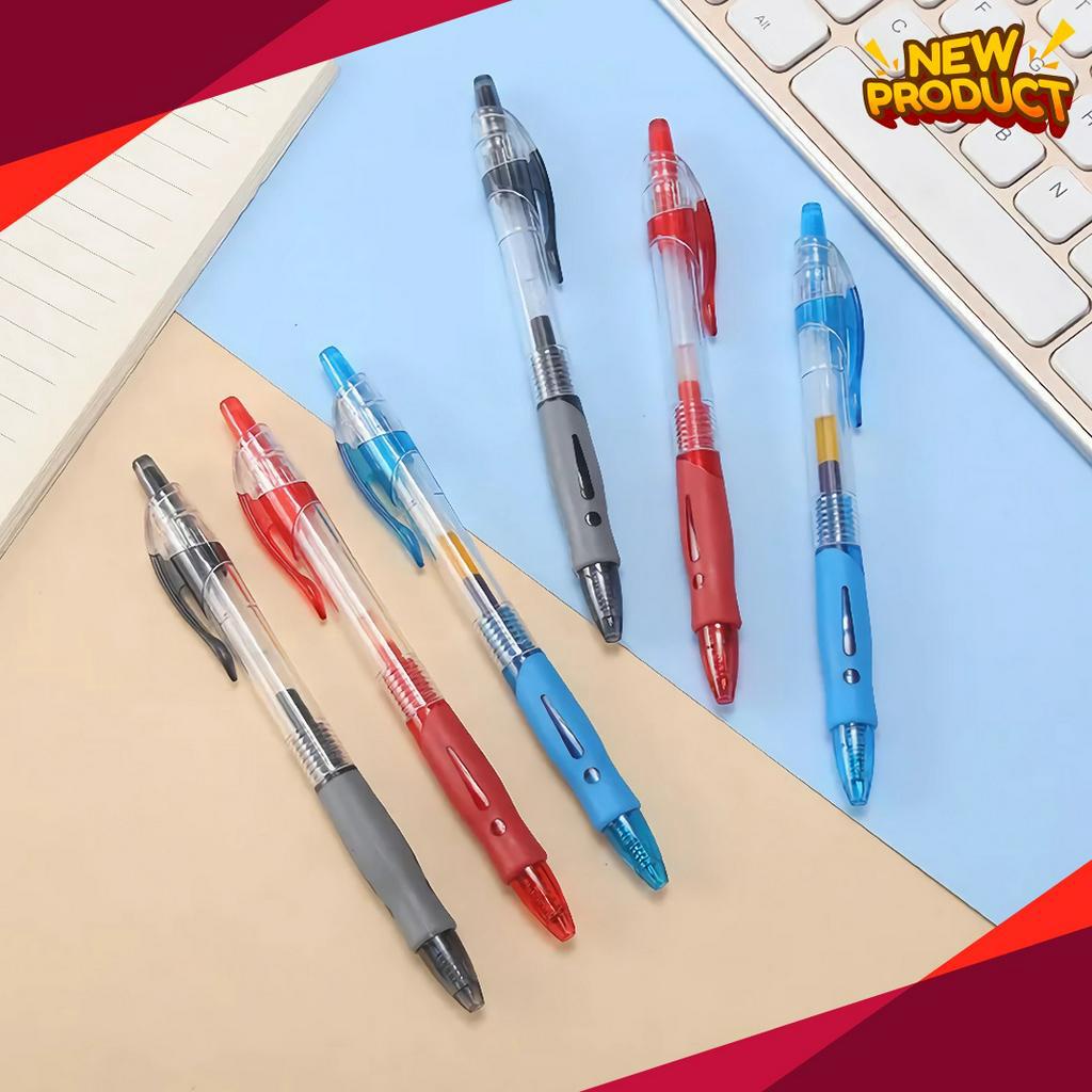 

PROMO TERGILA APEN Pulpen Gel Ink 5mm Pencet Standar Pena Cetekan Alat Tulis Kantor Sekolah Pen Tinta Cair