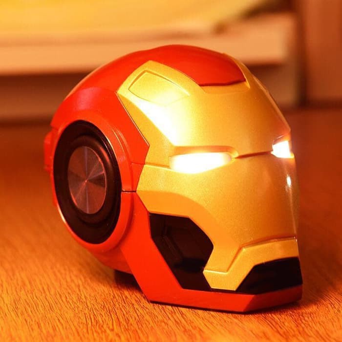Portable Stereo Bluetooth Speaker Iron Man Head Mark 46