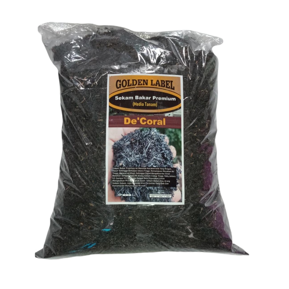Sekam Bakar Premium Media Tanam| Arang Sekam Padi |Arang Sekam Tanaman