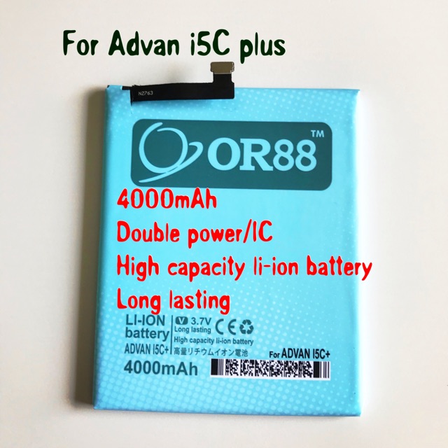 (P) Baterai batre battery Advan i5C plus double power/IC ORIENS88