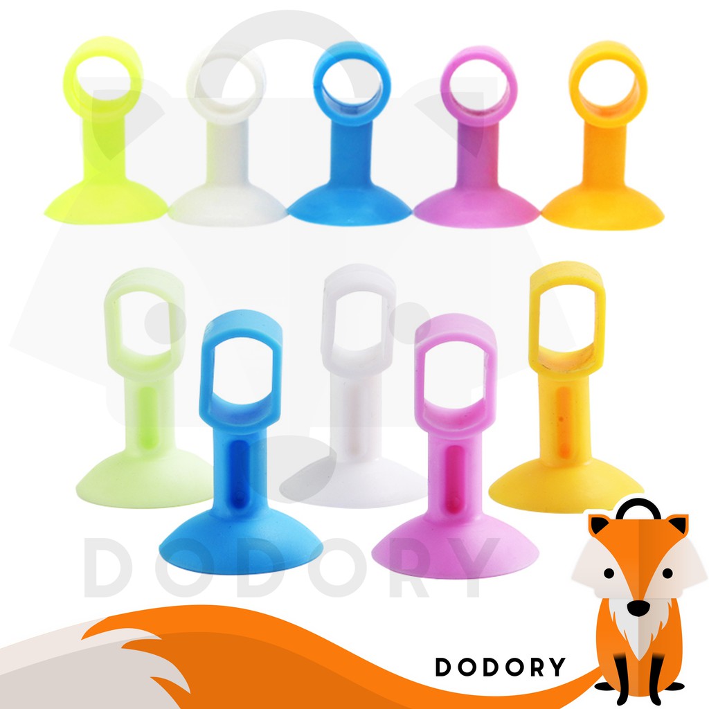 DODORY HL0104 Ganjalan Pintu Karet Petak Bulat Penahan Benturan Engsel Safety Lock Door Band