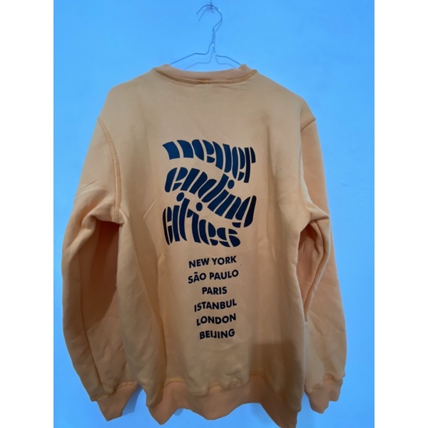 Crewneck Never Ending cities Orange H*M