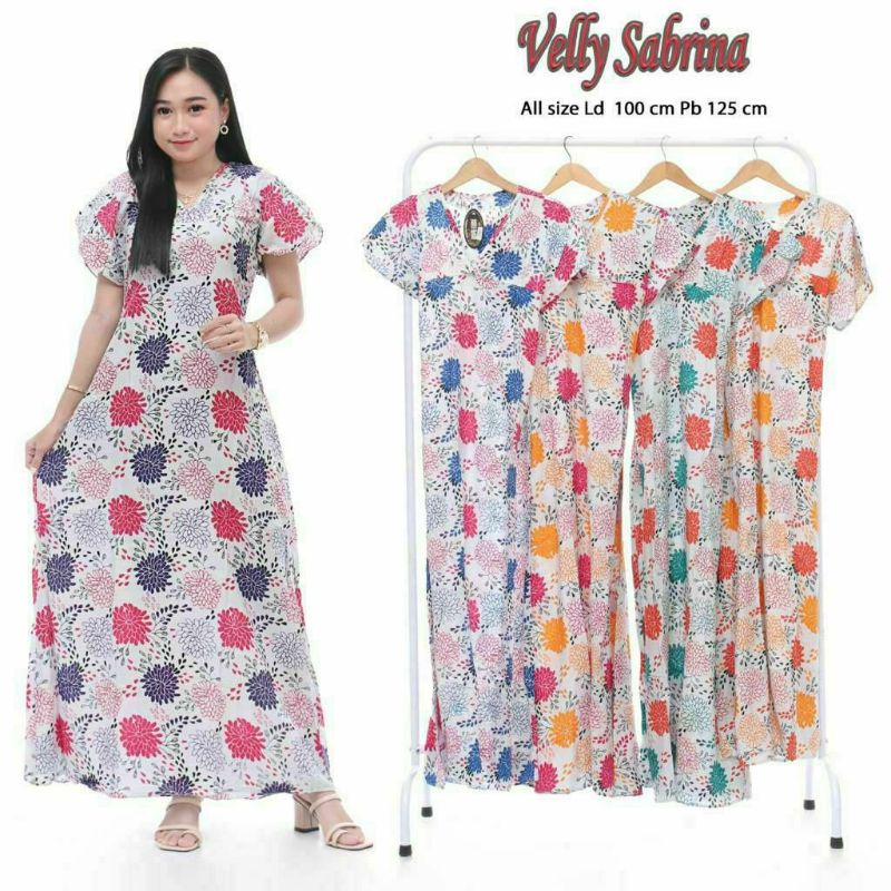 DASTER VELY MOTIF DASTER SEMATA KAKI DRES VELLY Batik Motif Pekalongan Bumil ibu ibu viral kekinian