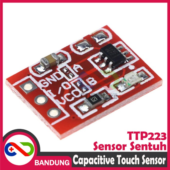 TTP223 TOUCH SENSOR SENTUH CAPACITIVE SELF LOCKING SWITCH