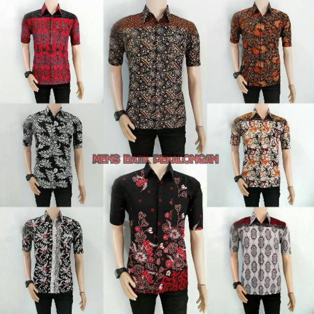 Mens batik Pekalongan hem | Shopee Indonesia