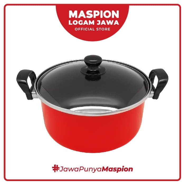 Maspion Panci Dutch Oven Pegangan Ebonit 20 Cm - Panci Antilengket