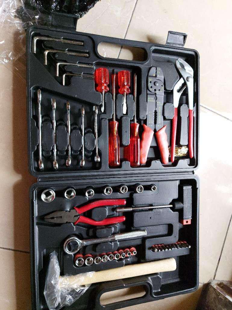 Kunci Shock Set Lengkap Toolkit Set Kenmaster N2 100 Pcs Murah Alat Perkakas Tukang Lengkap (ori)