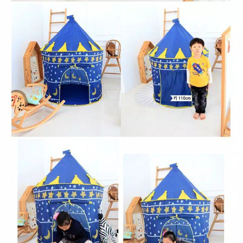 tenda main anak - tenda camping kemah anak lucu blue star CHGRS22