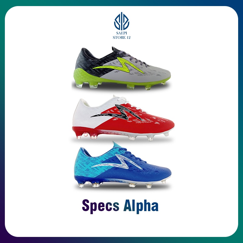 sepatu bola specs accelalator garuda alpha terbaru fg white red