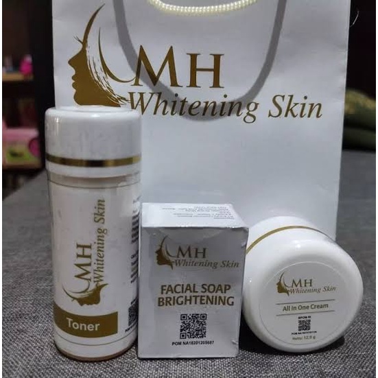 Paket Cream Wajah MH Whitening Skin (isi 3)