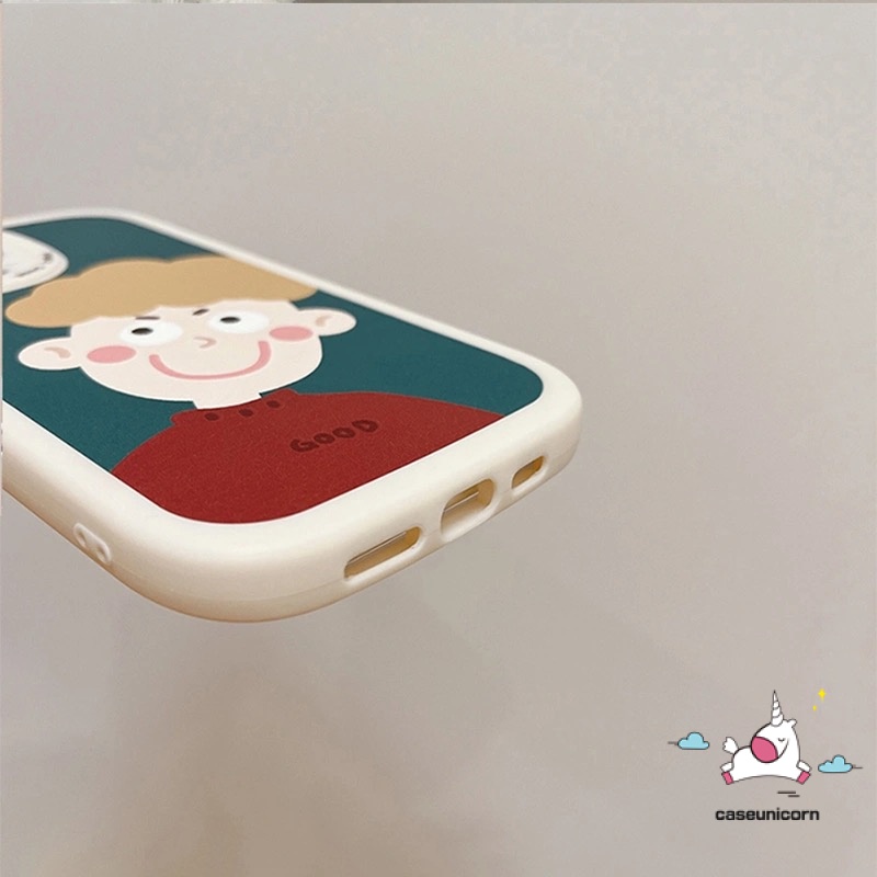 Soft Case TPU Motif Kartun Anak Laki-Laki / Perempuan Untuk iPhone 13 11 12 Pro MAX 7 8 Plus 6 6s Plus XR X XS MAX SE 2020 8plus 7plus