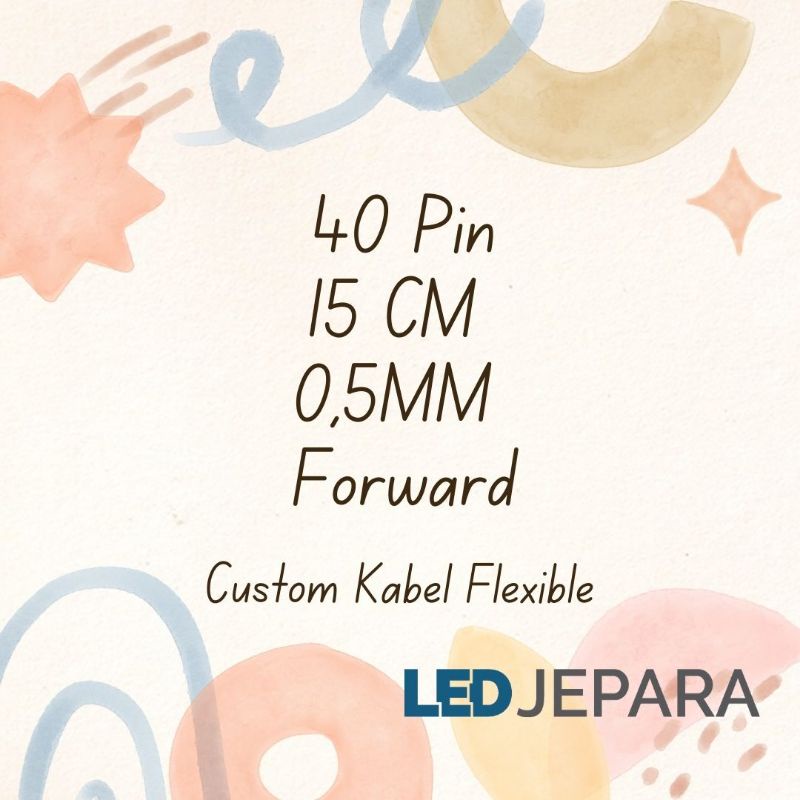 Kabel Flexible 40 Pin 15 CM 0,5 MM FORWARD