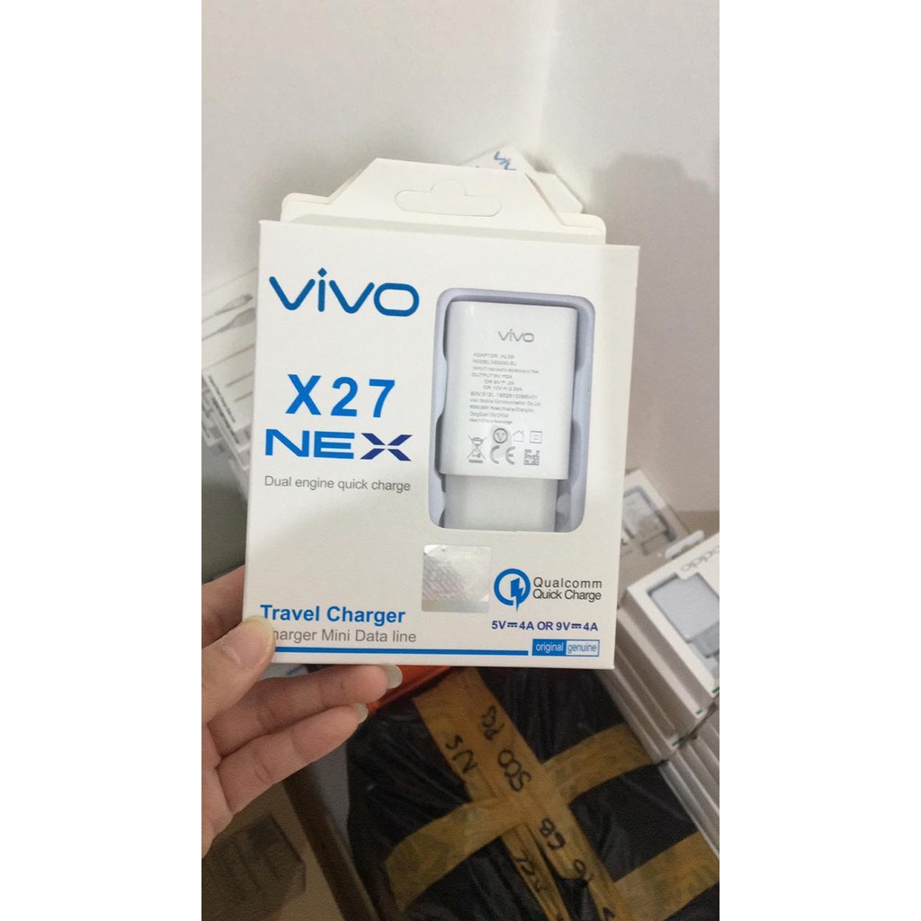 Charger Vivo X27 9V-2 Original 100% Y30 Y50  V5  Y51 Y65 Y66 Y67 Y71 Y81 Y83 Support Fast Charging