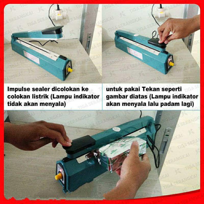 Impulse Sealer  , PFS  200 - 20 CM , Mesin Pres Plastik Alat Perekat Plastik Murah