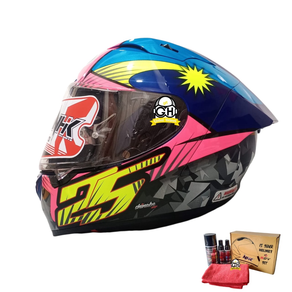 NHK HELM GPR TECH STREET AZLAN SHAH BLUE PINK GP R TECH