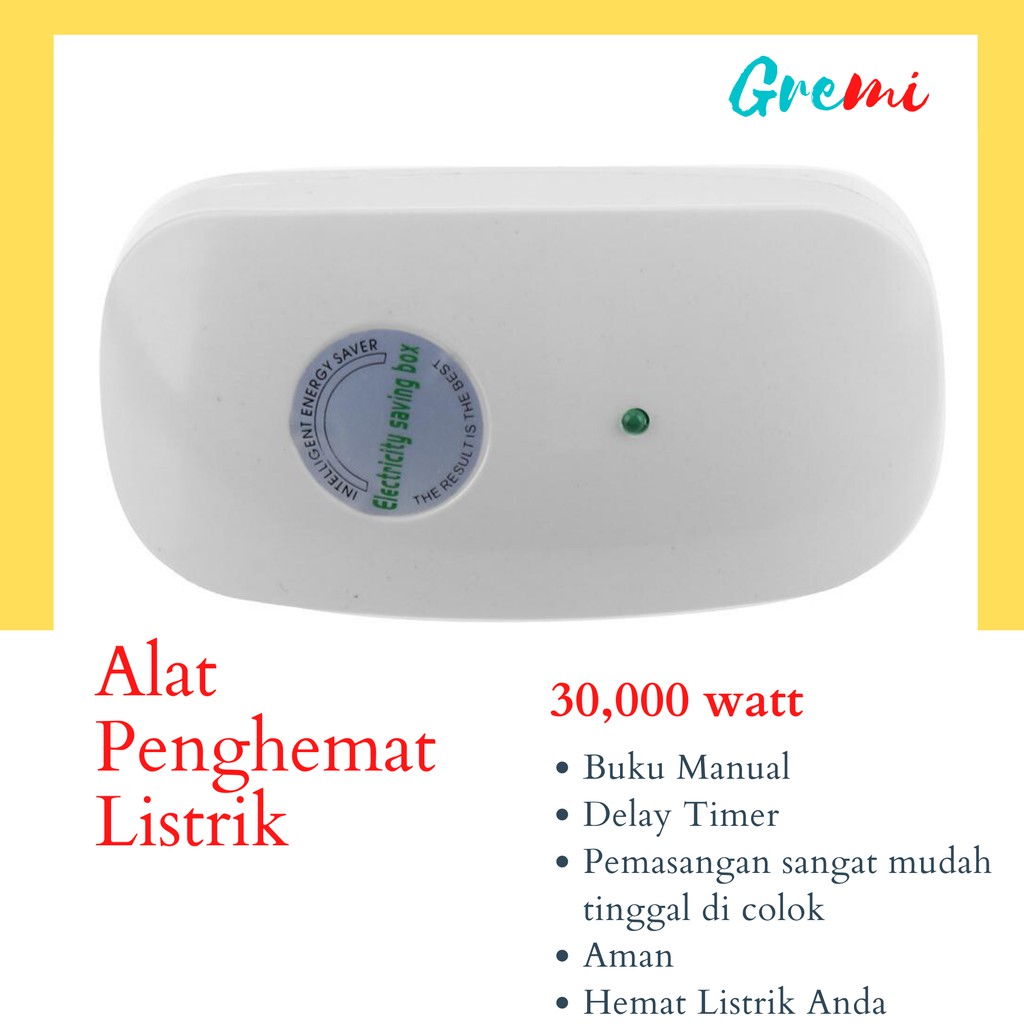 Electricity Saving Box - Alat Penghemat Listrik Colokan Listrik Stop Kontak Voltase PLN