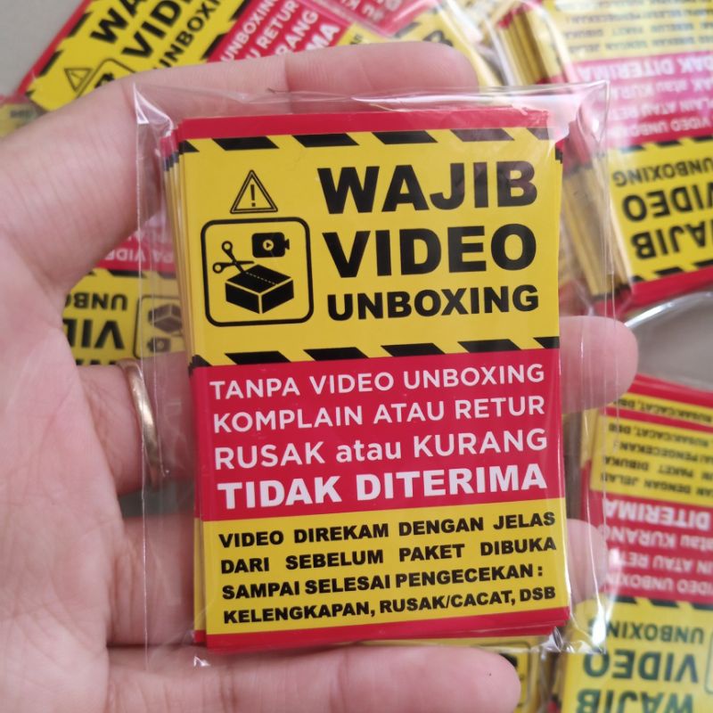 

STIKER WAJIB VIDEO UNBOXING