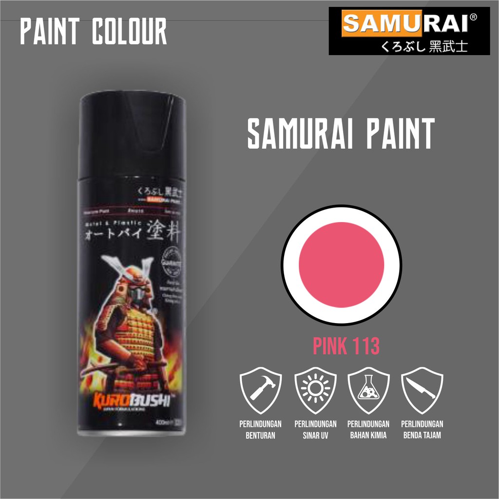 Samurai Paint 113 Pink Cat Semprot/Pylox Helm/Motor/Gundam