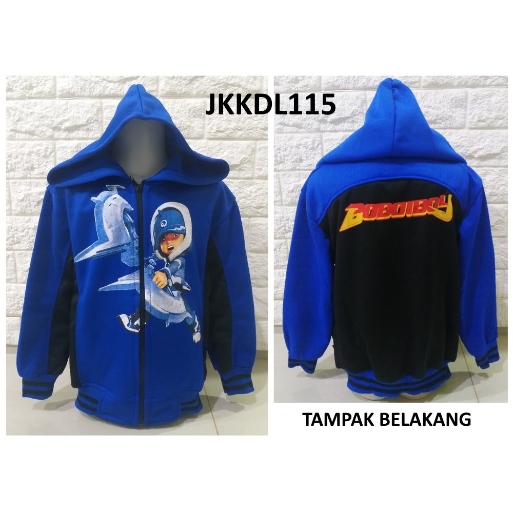 JKKDL115 - Jaket Anak Laki Boboiboy Es