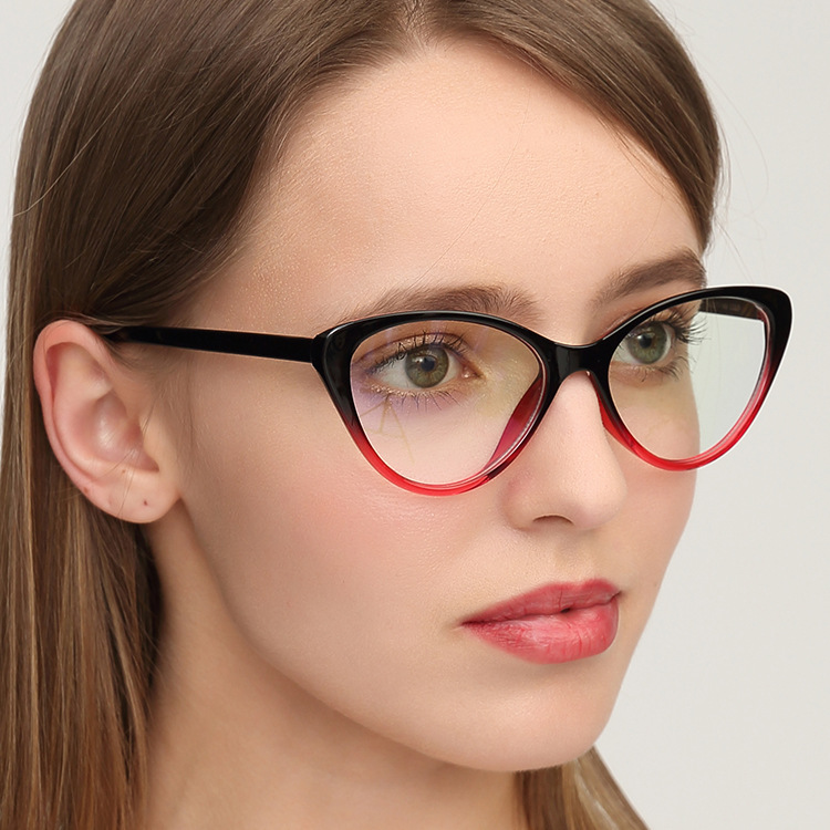 【YUZHU】COD Kacamata Fashion Retro Style Cat Eye untuk Wanita