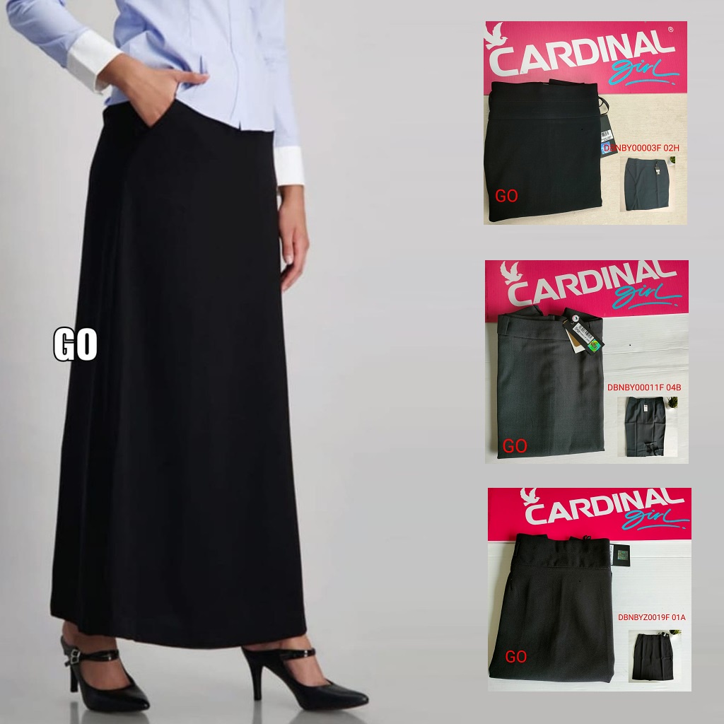 BB CARDINAL FEMME ROK Pakaian Bawahan Wanita Rok Midi Skirt Span Casual Santai Perempuan Original