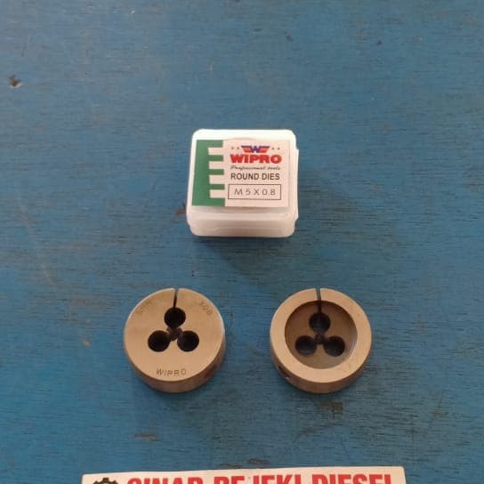 Mata Senai M5 x 0.8 M5 x 0,8 M5 x 8 Drat Luar Baut Mata Snei Snai Dies Head M5x0.8 M5x0,8 Wipro