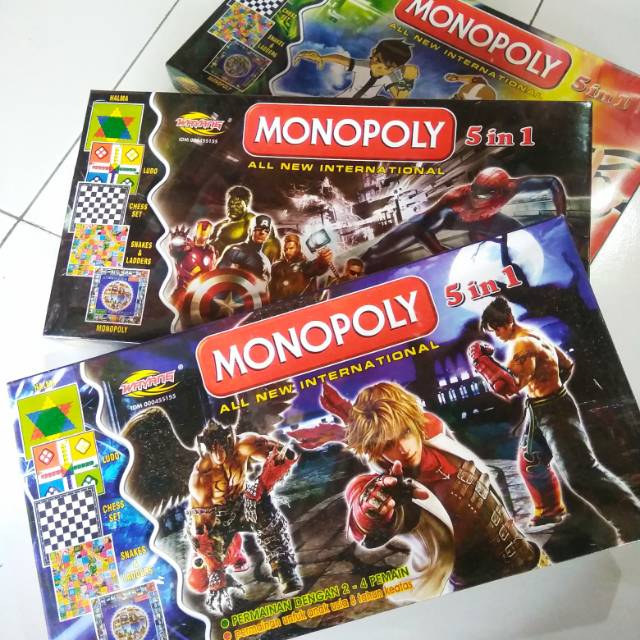 MAINAN MONOPOLI BESAR 5 IN 1