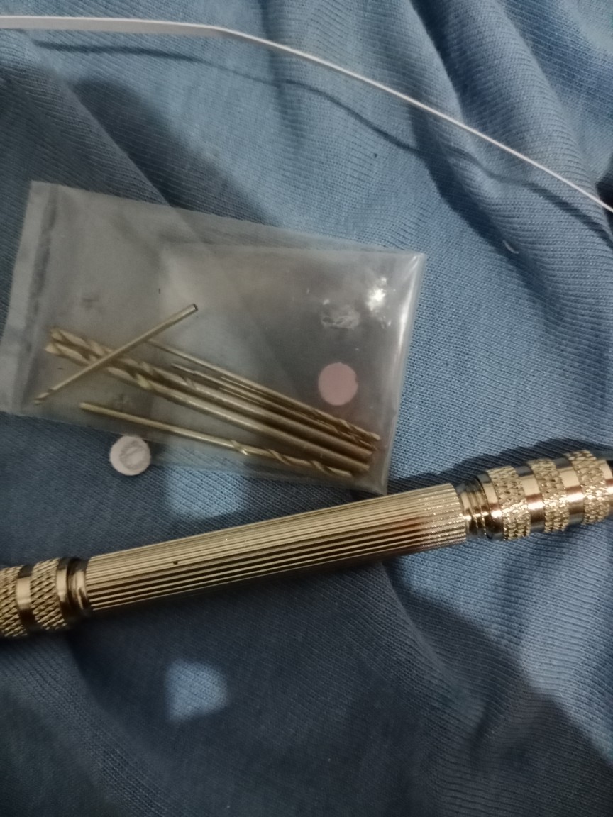 Bor Tangan Mini Manual Bahan Aluminium Ukuran 0.5-3.2mm