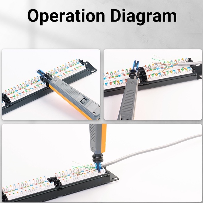 PUNCH DOWN IMPACT TOOL MODULAR JACK VENTION PENGUPAS KABEL - KEC